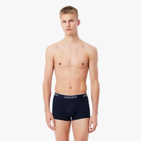 LACOSTE Pack de 3 boxers de algodão elástico - Image 3