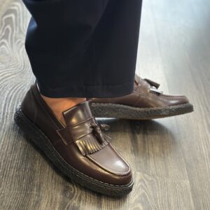 FRED PERRY Mocassim com borla em pele